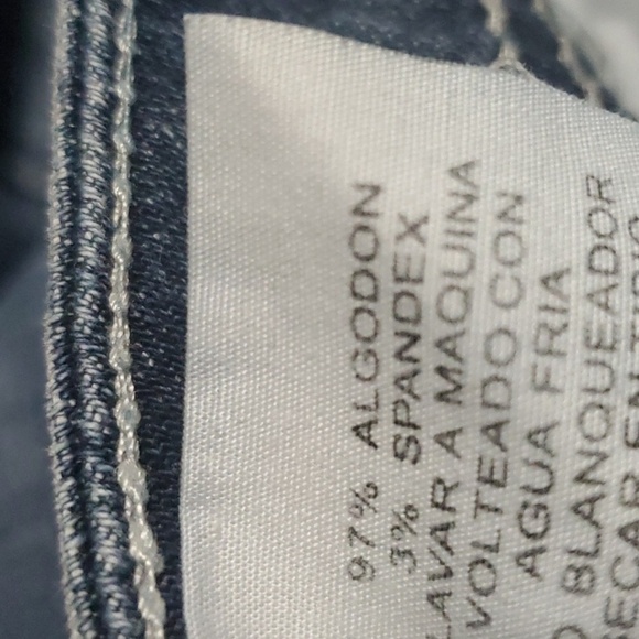 Grace in LA jeans women's size 3 blue silver embroidered pockets jewels capri - Picture 14 of 16